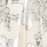 Silk crêpe dress with metal chains size 48