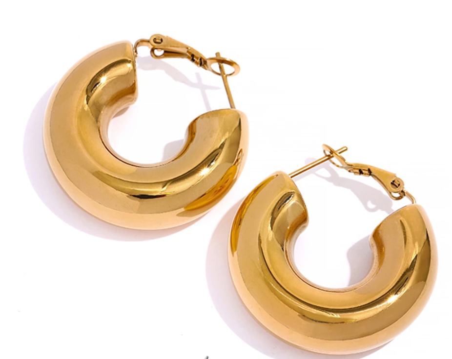 Orecchini Donna Joidart Doppio Taglio Ottone Oro JD TAG E05 BR Orecchini Donna Joidart Doppio Taglio Ottone Oro JD TAG E05 BR
