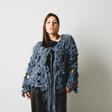 11 - NUBE GRACE – Cardigan Handmade in Pura Lana TG L/XL