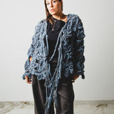 11 - NUBE GRACE – Cardigan Handmade in Pura Lana TG L/XL