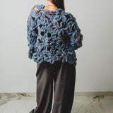 11 - NUBE GRACE – Cardigan Handmade in Pura Lana TG L/XL