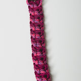 12 - PET À PORTER – PINK PASSION | Collare gioiello fucsia e bordeaux intrecciato | 29–35 cm