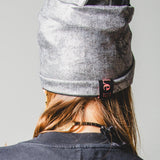 1284 Fascia modellabile per capelli invernale in lana gessata e tessuto effetto metallizzato