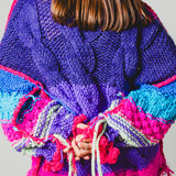 12 - Maglione Double – Maglione oversize reversibile in lana multicolor