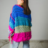 12 - Maglione Double – Maglione oversize reversibile in lana multicolor