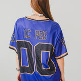 13 - T-Shirt Sportiva Viola e Nera “LE PEG 00” tg XXL