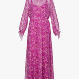 Vestito rosa DOLCE Marina Rinaldi in georgette di seta rosa