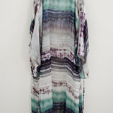 14 Kimono GUSTAVO sartoriale lungo in seta effetto tie-dye