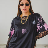 15 - T-Shirt Sportiva Maculata Pink & Black “LE PEG 00”