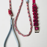 COCCHINA BAG - PURPLE/RED CROCHET WITH FRINGES