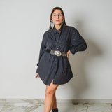 171 Camicia vintage  maschile VALENTINO TG L con CIRCA 900 strass oro