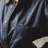 171 Camicia vintage  maschile VALENTINO TG L con CIRCA 900 strass oro