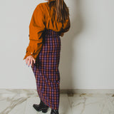 181 Camicia marrone Ralph Lauren con scritte ricamate “Alice " XL