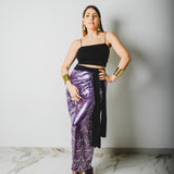 182 -  Gonna miri in maglina elasticizzata con paillettes  - Tg 2