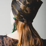184 - Fascia elastica per capelli in cotone camouflage