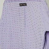 186 Camicia Ralph Lauren lilla con pittura e strass