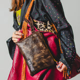 18 - NOMAD MINI – BRONZE – POCHETTE MACULATA IN PELLE