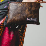 18 - NOMAD MINI – BRONZE – POCHETTE MACULATA IN PELLE