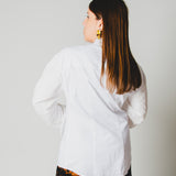 193 Camicia Cuore – Camicia bianca in cotone elasticizzato con ricamo a mano TG 44