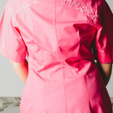 194 Camicia Ciao Amore – Camicia fucsia in cotone con ricamo a mano