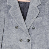 FUCHSIA JACQUARD BOMBER STYLE JACKET - REVERSIBLE IN BLACK VELVET FABRIC - CONTRASTING POCKETS