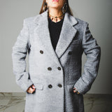 FUCHSIA JACQUARD BOMBER STYLE JACKET - REVERSIBLE IN BLACK VELVET FABRIC - CONTRASTING POCKETS