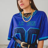 19 - T-Shirt Sportiva Viola  e nera “LE PEG 00” tg XXXL