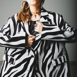 FUCHSIA JACQUARD BOMBER STYLE JACKET - REVERSIBLE IN BLACK VELVET FABRIC - CONTRASTING POCKETS