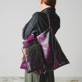 20.1 - NOMAD MINI – PURPLE SHINE | Pezzo unico -  POCHETTE in pelle viola