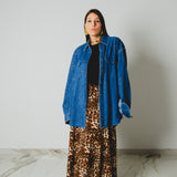 203 - Camicia vintage Valentino in denim con strass – Tg XXL