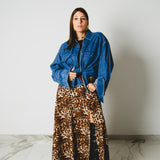 203 - Camicia vintage Valentino in denim con strass – Tg XXL