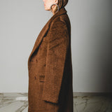 FUCHSIA JACQUARD BOMBER STYLE JACKET - REVERSIBLE IN BLACK VELVET FABRIC - CONTRASTING POCKETS