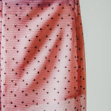 20 - ALMA Skirt – Gonna couture sartoriale in jpaillettes rosa pois neri TG 2 40/42