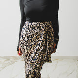 MIRI tailored skirt in silk - Size 2