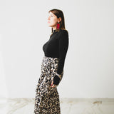 MIRI tailored skirt in silk - Size 2