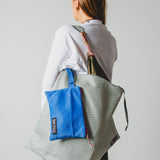 22 - NOMAD MINI – ELECTRIC BLUE | Pezzo unico -  POCHETTE in pelle