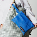 22 - NOMAD MINI – ELECTRIC BLUE | Pezzo unico -  POCHETTE in pelle