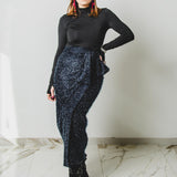 MIRI tailored skirt in silk - Size 2