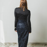 MIRI tailored skirt in silk - Size 2