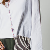 23 - NOMAD MINI ZEBRA – Portacellulare in pelle stampa zebra | Pezzo unico