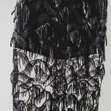 24 - ALMA Skirt – Gonna couture sartoriale con paillettes nere TG 1 - 38/40