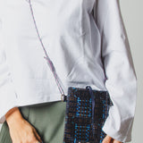COCCHINA BAG - PURPLE/RED CROCHET WITH FRINGES