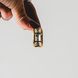 252 - Orecchini Vintage con Clip Dorata e Cristalli – Pezzo Unico