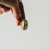 252 - Orecchini Vintage con Clip Dorata e Cristalli – Pezzo Unico