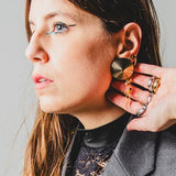 253 - Orecchini Vintage con Clip Dorata a Spirale – Pezzo Unico