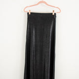 253 Gonna sartoriale EASY in maglina effetto metallizzato nero - TG XS