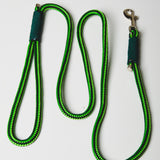 27 - PET À PORTER – GREEN FLASH | Guinzaglio in paracord verde fluo e nero | 147 cm