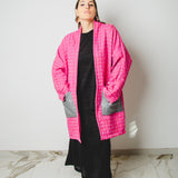 28 - Cappottino Komorebi Oversize Rosa Fucsia Effetto Chanel – Pezzo Unico