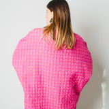 28 - Cappottino Komorebi Oversize Rosa Fucsia Effetto Chanel – Pezzo Unico