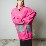 28 - Cappottino Komorebi Oversize Rosa Fucsia Effetto Chanel – Pezzo Unico